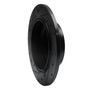 Acura RL Brake Rotor (1) - Rear Right - R1 Concepts - Drilled & Slotted - Black - `02-`04